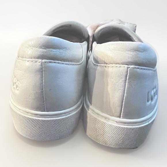 UGG Slip On Sneakers Womens 9.5 Chayze White Leather Comfort Loafer Shoes - Picture 7 of 8